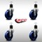 Service Caster 4'' SS Solid Poly Wheel Swivel 1-7/8'' Expanding Stem Caster Set, 4PK SCC-SSEX20S414-SPUS-178-4 - alternate 4